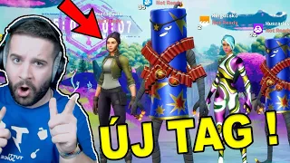 Kinga Tesójának ELSŐ Fortnite köre VELÜNK ! | Fortnite SQUAD ÚJ taggal !