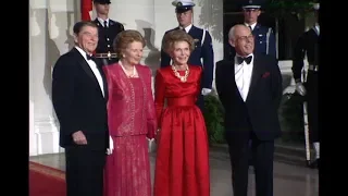 President Reagan Meeting with British Prime Minister Thatcher on November 16, 1988