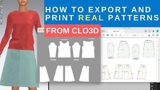 How to Export Real Size Patterns from CLO3D