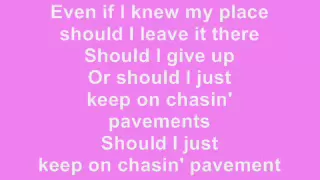 GLEE - Chasing Pavements karaoke