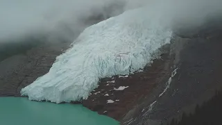 Berg Lake Glacier 4k Drone