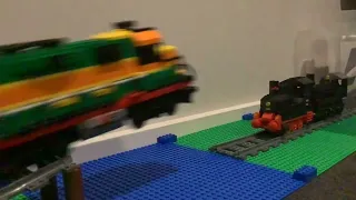 Lego train jumping river (train crash compilation #18)