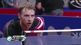 Simon Gauzy vs Alexander Shibaev. Table tennis Drama match