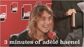 3:35 minutes of adèle haenel being herself (la fille qu'on adore)