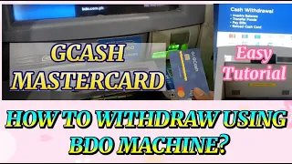 PAANO MAG WITHDRAW SA ATM GAMIT ANG GCASH MASTERCARD? |Easy Tutorial |Leemhia #gcashmastercard #bdo