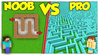 LABIRINTO NOOB CONTRO LABIRINTO PRO! - Minecraft ITA