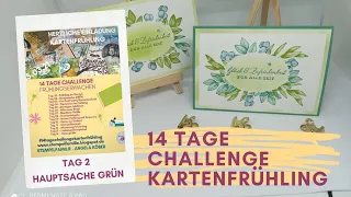 DIY Schnelle Grußkarte basteln Maskiertechnik Stampin' Up!  Für alle Zeit - Anleitung Explosionsbox