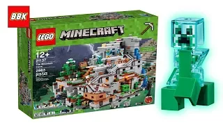 LEGO Minecraft The Mountain Cave 21137 EXTREME Speed Build Review Time Lapse