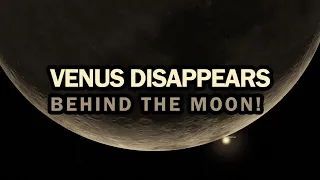 Lunar Occultation: Venus DISAPPEARS behind The Moon!?