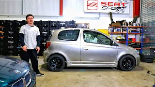 Lowering the Yaris on PERFECT wheels