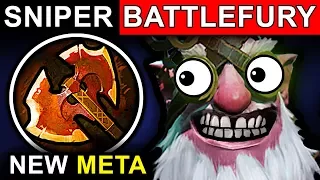 BATTLEFURY SNIPER - DOTA 2 PATCH 7.07 NEW META PRO GAMEPLAY