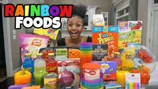 I Only Ate Rainbow Foods for 24 Hours 🌈 | LexiVee03