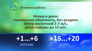 Погода на 18, 19, 20 апреля