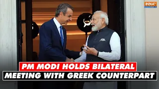 PM Modi holds bilateral meeting with Greek Counterpart Kyriakos Mitsotakis | India TV News