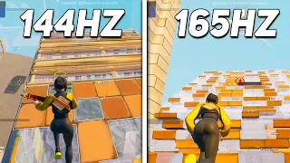 144hz vs 165hz Fortnite...