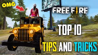 Top 10 SHOCKING 🤯 Tips And Tricks in Freefire Battleground | Ultimate Guide To Become A Pro #28