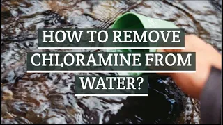 HOW TO REMOVE CHLORAMINE FROM WATER