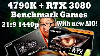 4790k with RTX3080 21:9 1440p Ultra Benchmarks. WITH NEW AIO!