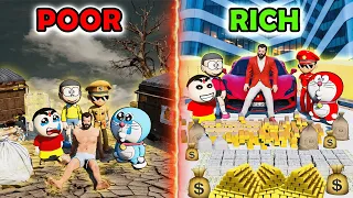 Rampage & Shinchan Become Very Poor😰😱 In GTA5 Full Fun #rampageboy #gta5 #bommalu