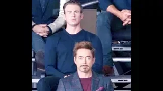 Robert Downey Jr " my Marvel fam. Here's to another 10 years..."