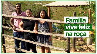 VIDA NA ROÇA! Família vive feliz no interior de Minas - Conheça o Recanto Pé de Serra, em Luminárias