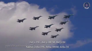 Репетиция воздушной части Парада Победы 2019 / Rehearsal Airforce part of Victory Parade 2019