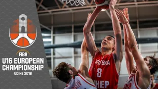 Russia v Croatia - Full Game - FIBA U16 European Championship 2019