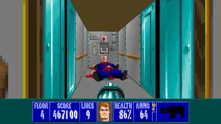 [DOS]Wolfenstein 3D - E4M4 - IMDI PS 100%