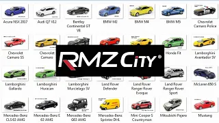 RMZ City Diecast Cars 1:36 scale