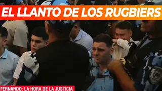 EL LLANTO DE LOS RUGBIERS MIENTRAS SE ENTERABAN QUE QUEDABAN CONDENADOS Y THOMSEN SE HABÍA DESMAYADO