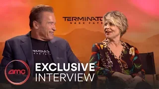 TERMINATOR: DARK FATE - Interviews (Linda Hamilton, Arnold Schwarzenegger) | AMC Theatres (2019)
