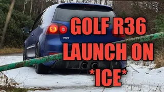 Golf R36 Launch on *ICE* with Michelin Pilot Sport 4S **EPIC SOUND!**