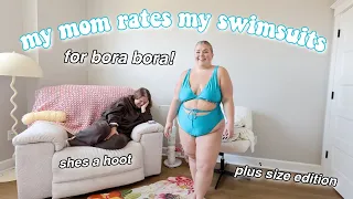 MY MOM RATES MY SWIMSUITS *for the tarte bora bora trip*