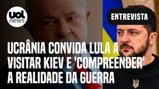 Ucrânia convida Lula a viajar a Kiev e 'compreender' a realidade da guerra