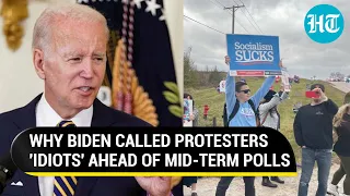 Biden loses cool; Hits out at 'idiot' protesters | Fear of loss in mid-term U.S elections?