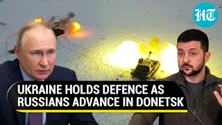 Russian Army shells Donetsk 50 times a day, pushes back Ukrainian soldiers on frontline | Watch