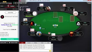 Replay |"sebasñato" "Kakiers04" Final table PokerStars $215 Sunday Warm-Up, $200K Gtd Apr 12, 2020