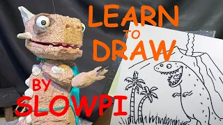 Learn To Draw | Slowpi | T-Rex Drawing