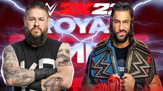 WWE2K22 Royal Rumble prediction, Kevin Owens vs Roman Reigns for WWE Undisputed Universal champion