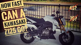 Kawasaki Z125 Pro Top Speed