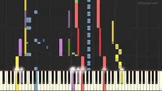 Moby - Porcelain (Instrumental Tutorial) [Synthesia]