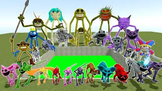 DESTROY ALL Roblox Innyume Smiley's Stylized Zoonomaly Monsters Family Spartan Kicking in TOXIC POOL