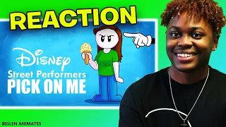 "REBECCA AT DISNEY!" Reacting to DISNEY STREET PERFORMERS PICK ON ME!