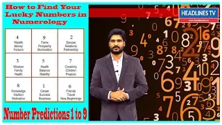 How to Find Your Lucky Numbers in Numerology |Number Predictions 1 to 9#HEADLINESTV