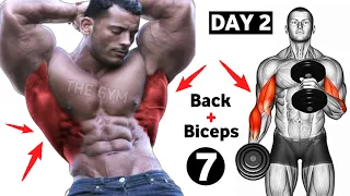Back And Biceps Superset Workout At Gym ( 7 Effective Exercises )