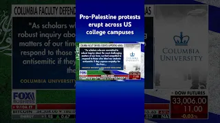 Columbia University faculty pens open letter in defense of students supporting Hamas #shorts