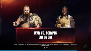WWE 2K24: NXT Live Event: Ivar Vs Scrypts