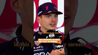 Max Verstappen Breaks Sebastian Vettel's Record but Stays Humble #f1 #shorts #maxverstappen