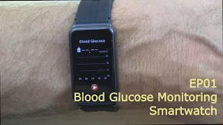 EP01 non-invasive Blood Glucose Monitoring Smartwatch | HRV ECG/EKG HR BP SPO2 temp Health Tracker