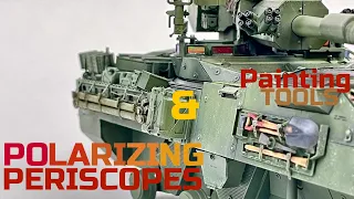 Painting Polarized Periscopes & Pioneer tools | 1/35 AFV Club M1128 Stryker MGS